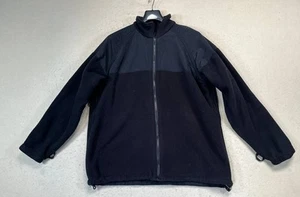 USN US Navy Working Uniform Type III Black Parka Fleece Size Large See Pics - Picture 1 of 9