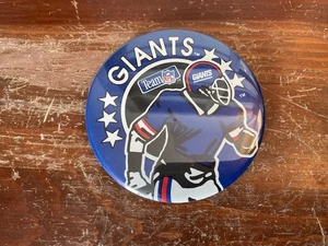 New York Giants giocatore vintage 3 1/2" pulsante rotondo spilla posteriore - Foto 1 di 4