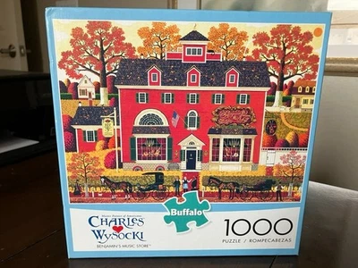 NUOVO Buffalo Games BENJAMIN'S MUSIC STORE Charles Wysocki puzzle 1000 pezzi - Immagine 1 di 2