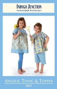 Túnica angelical y topper de niña Indygo Junction's patrón #847 ENVÍO GRATUITO A EE. UU. - Imagen 1 de 1