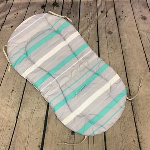 Tiny Love Rocking Cradle Padded Liner Grey Aqua - Picture 1 of 4