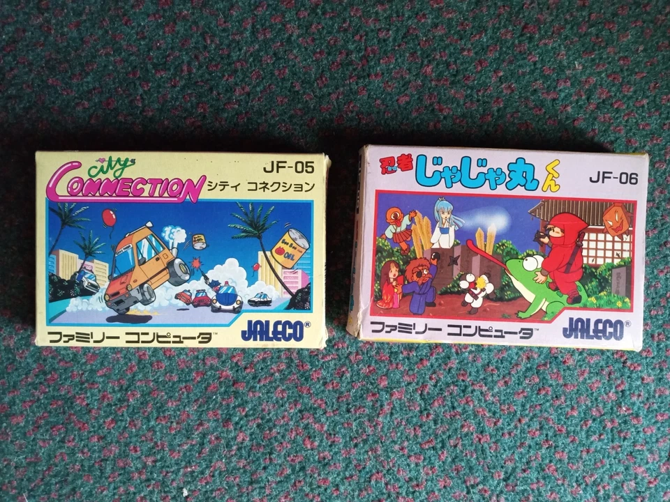 Lot of 2 Nintendo Famicom games CITY CONNECTION, Ninja Jajamaru-kun Tested - Image 1 of 4