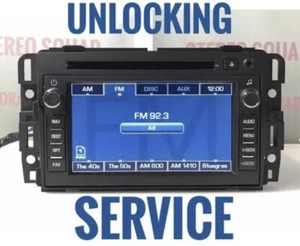 Unlocking Service for GM CD DVD Navigation Radio UNIT - Picture 1 of 2