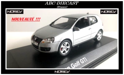 VW GOLF V 5, GTI, 3 Portes: 1/43 NOREV 1KG0 099300G A7W : Gris Argent, 2005. - Photo 1/4