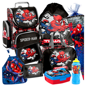 Spiderman 9 Teile Set Schulranzen Ranzen Marvel  Schultüte 85 cm Tornister DL