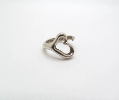 Подлинное кольцо с открытым сердцем Tiffany & Co Elsa Peretti размер 6 - Изображение 1 из 4