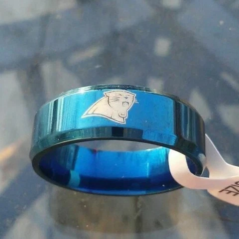 Carolina Panthers Team Titanium Ring, style #4 Cover