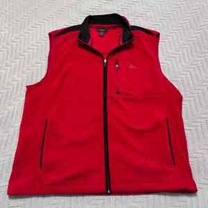 Greg Norman red fleece vest size XL