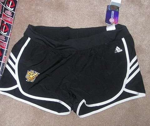 NEW ADIDAS NCAA Kennesaw State St Owls Women Woven Running Shorts L Large NWT Cover