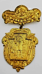 1912 Lebanon Pennsylvania Medalla de Delegado de la Asociación de Bomberos JC Schmidt #OKAA34 - Imagen 1 de 5