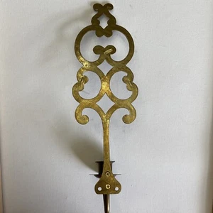Brass Wall Sconce Candle Holder Wall Candelabra 12” - Picture 1 of 13