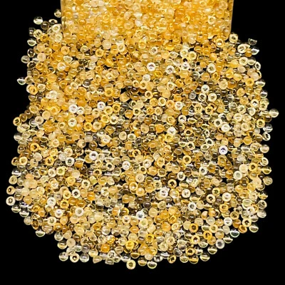500 Pcs Natural Citrine 1.6mm Round Cabochon Loose Gemstones Wholesale Lot - Image 1 of 4