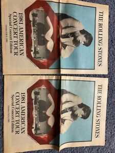 ROLLING STONES 1981 AMERICAN CONCERT TOUR Special Concert Edition Paper