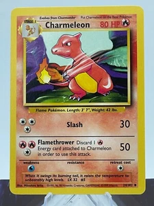 Juego de cartas coleccionables Pokémon ilimitado Charmeleon Base Set - Imagen 1 de 2