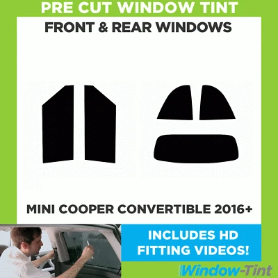 For Mini Cooper Convertible 2016+ Full Pre Cut Window Tint Kit Front & Rear Film - Image 1 of 4