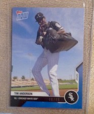 2020 TOPPS NOW ROAD TO OPENING DAY WHITE SOX TIM ANDERSON BLUE PARALLEL 46/49