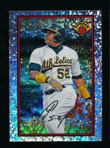YOENIS CESPEDES ⚾ 2014 Bowman Chrome Silver Diamond Refractor #BIB89-YC Oakland - Picture 1 of 2