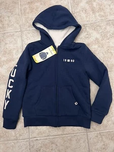Lucky Brand Girls' Youth Hoodie Full Zip Color Medieval Blue Sz S-7/8 - Picture 1 of 7