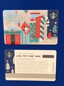 Starbucks Card 2016 DALLAS Christmas Holiday Edition - New MINT Condition - Picture 1 of 1