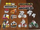Fabulous set of 16 vintage 80's Michelin stickers - collectors