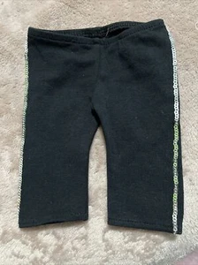 American Girl Doll Black Pants Red With Silver Stripe - Picture 1 of 3