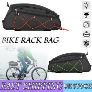 Waterproof Cycling Bicycle Bike Rear Seat Storage Trunk Bag Pannier Rack Handbag - Picture 1 of 11