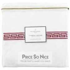 Williams Sonoma Chambers Heritage Greek-Key Full/Queen Duvet Cover MSRP $349