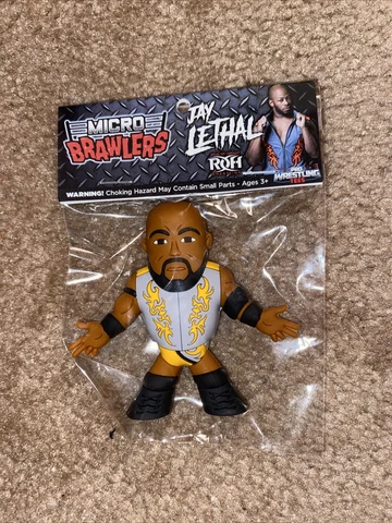 Jay Lethal Micro Brawlers Pro Wrestling Crate Exclusive Figure, AEW, NJPW Cover