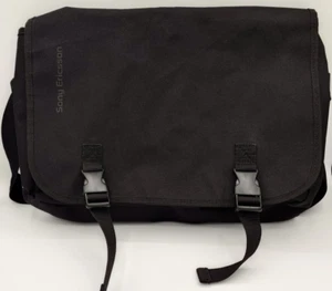 Sony Ericsson Messenger Bag – Early 2000s Promo – Black & Orange - 37x29x10cm - Zdjęcie 1 z 5