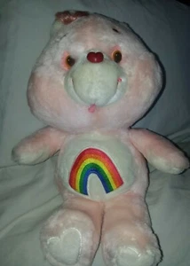 13" Vintage Care Bear Cheer Bear Plush Stuffed Animal by Kenner 1983 - Picture 1 of 7