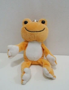Pickles The Frog Orange FTT Brown Nakajima 1994 Mascot Keychain 5" Plush Doll - Picture 1 of 6