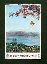 Cartolina Postale Stresa Borromeo Lago Maggiore viaggiata Enit