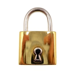 Genuine Roberto Coin 18k Yellow Gold Padde Lock Catch Claps for Chain Pendant - Picture 1 of 5