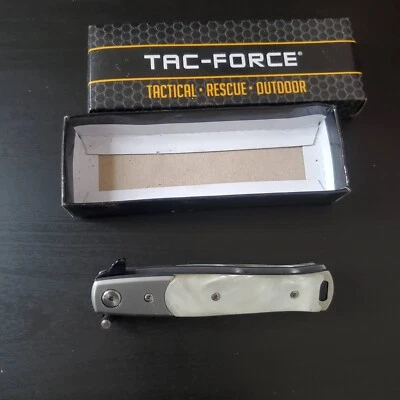 Punta de lanza de acero al carbono Tac-Force Milano plegable asistido 8,75 pulgadas Foto 1 de 3