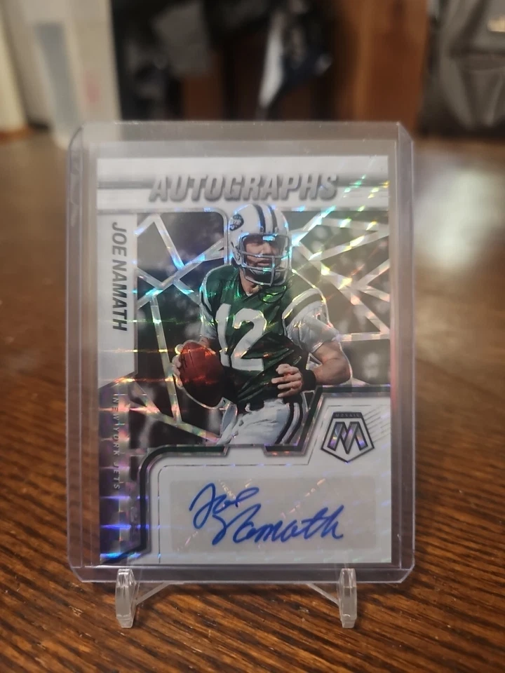 2022 Panini White Mosaic Prizm #AM-JN Joe Namath Auto 7/25 - Image 1 of 4
