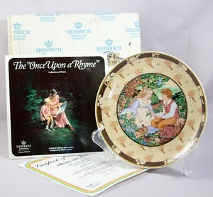 Heinrich "Roses Are Red" Once Upon A Rhyme 1984 COA 1st in Series Plate - Picture 1 of 12