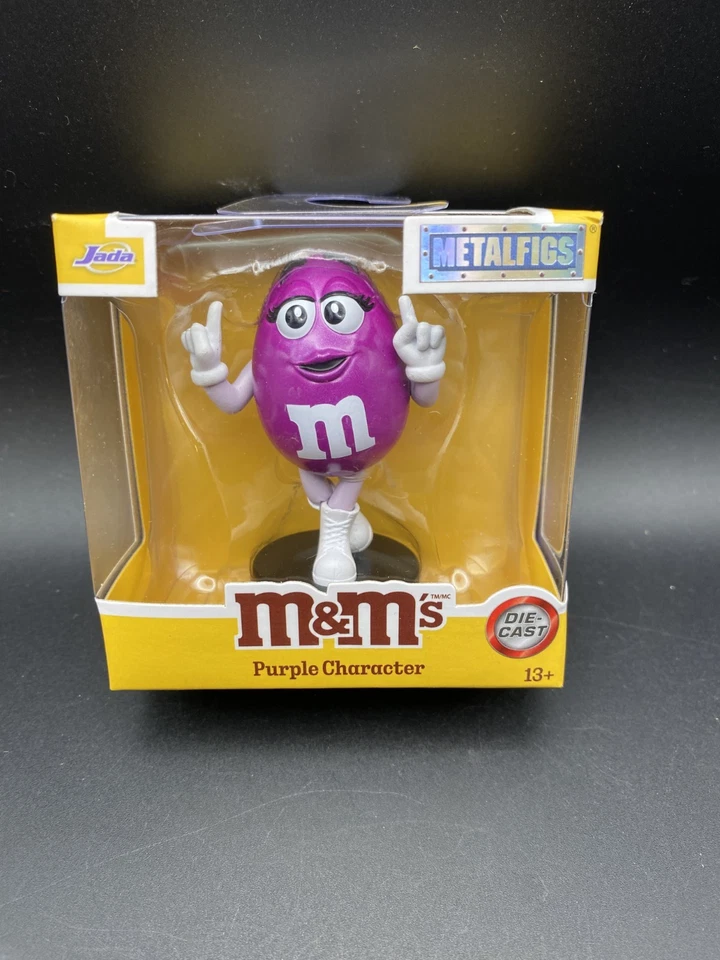 Figura coleccionable Jada M&M'S personaje púrpura 3" Diecast M&M Metalfigs Foto 1 de 3