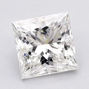 3ct White VVS1 Lab-Grown diamond Princess Cut D Grad Clarity Loose Gemstone - Picture 1 of 4