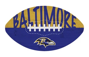 Baltimore Ravens 12" Football Shaped Sign - Picture 1 of 1