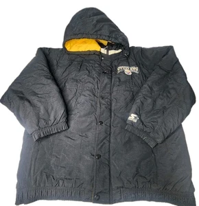 Vintage Pittsburgh Steelers Jacke 90s NFL Starter 2XL Wintermantel 1/4 Zip Parka - Bild 1 von 23