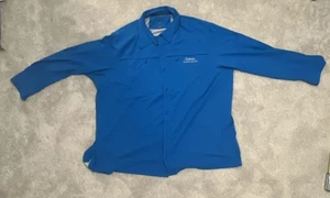 Cabelas Guidewear Guidelite UPF Vented Shirt Men’s 6XL Blue Riptide Long Sleeve - Picture 1 of 7