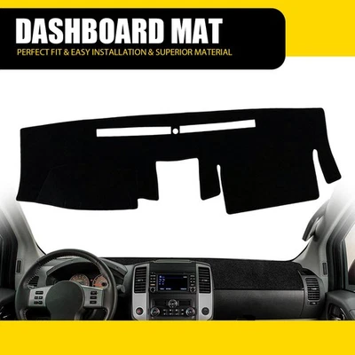 Alfombrilla de tablero cubierta de tablero alfombrilla de tablero para Nissan Frontier 2005-2020/2005-2015 Xterra Foto 1 de 4