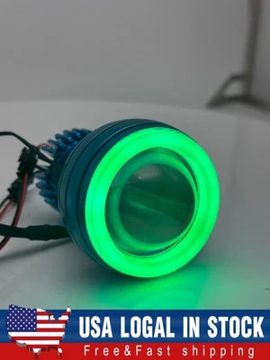 2PCS Motorcycle LED Headlight Angel Eye Demon Projector For Kawasaki Ninja ZX10R - Изображение 1 из 4