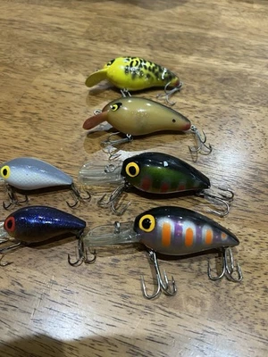 6 винтажных приманок Smithwick, бородавки Wiggle? - Изображение 1 из 4