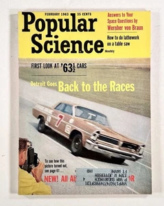 1963 Feb POPULAR SCIENCE Polaroid instant color film X-15 AIRCRAFT Stock cars &c - Picture 1 of 7