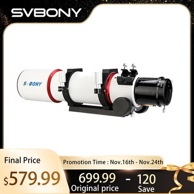 SVBONY SV550 Astronomical Telescope 80mm Refractor OTA Triplet APO for Deep Sky - Image 1 of 4