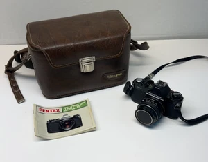 Asahi Pentax MV 35mm SLR Film Camera with Case and Manual - Picture 1 of 7