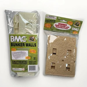 BMC Toys American Hero Bunker Walls Bombed Farm House Lot New Sealed - Bild 1 von 7