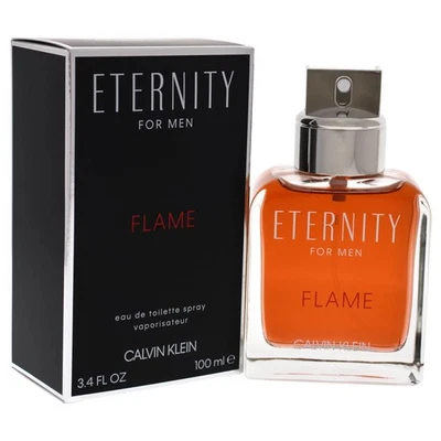 Calvin Klein Eternity Flame 3,4 oz/100 ml Eau De Toilette Hombre Spray Foto 1 de 4