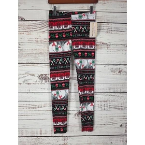 French Laundry Christmas Leggings S Womens Multicolor Pull On Skinny Leg NWT - Picture 1 of 7